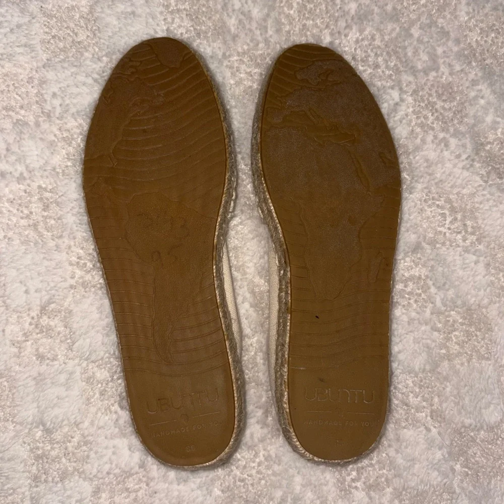 Women’s Ubuntu CLASSIC NATURAL AFRIDRILLES Espadrille Shoes • Size 9.5